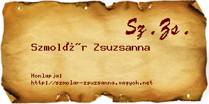 Szmolár Zsuzsanna névjegykártya
